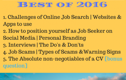 #JobAdviceSA Best of 2016 Chats 12/12/16